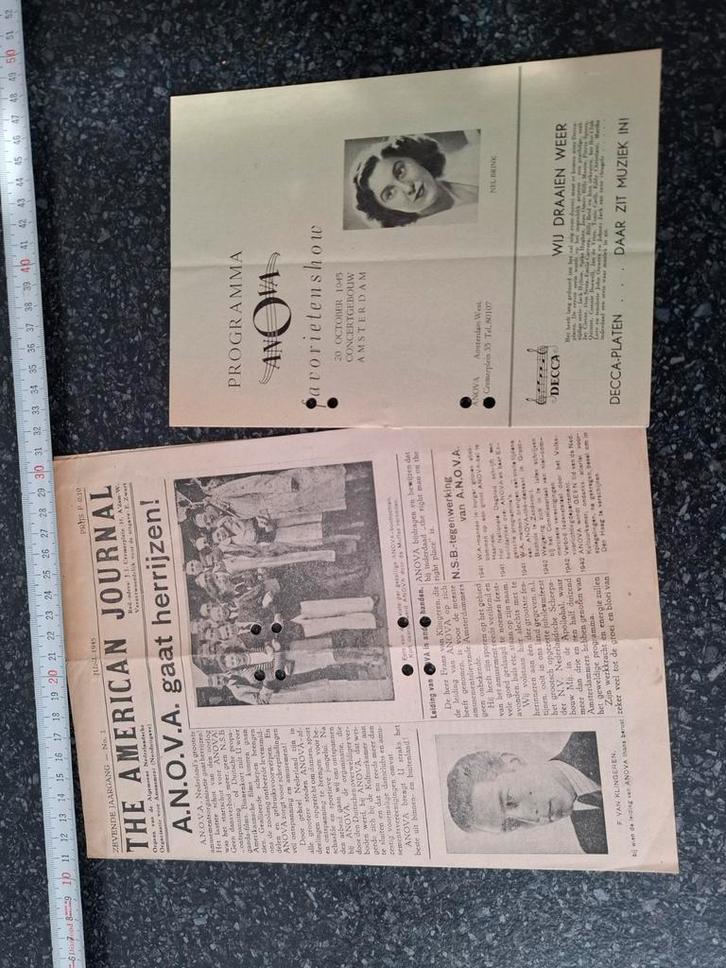 ANOVA 1945, Verzamelen, Militaria | Tweede Wereldoorlog, Nederland, Ophalen of Verzenden