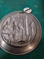 tinnen wandbord met kamer voorstelling, Antiek en Kunst, Ophalen of Verzenden