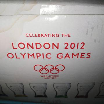 Coca cola glazen olympische spelen London 2012 set van 6 beschikbaar voor biedingen