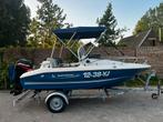 Quicksilver commander 425 - Mercury 40pk, Watersport en Boten, Vis- en Consoleboten, Ophalen, 3 tot 6 meter, Buitenboordmotor