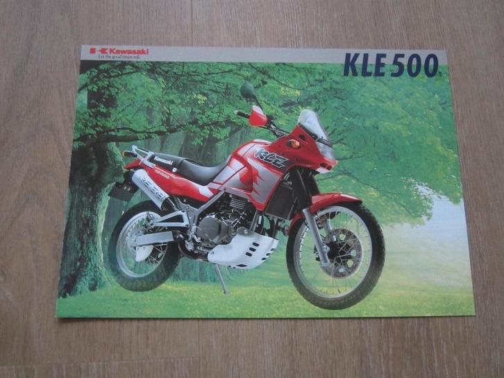 Kawasaki KLE 500 brochure folder 1998 ?, Motoren, Handleidingen en Instructieboekjes, Kawasaki, Ophalen of Verzenden