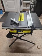 Tafelzaag Ryobi grijs en groen gekleurd., Ophalen, Cirkelzaag, 70 mm of meer, Zo goed als nieuw