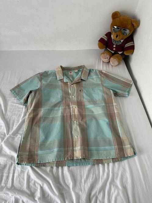 Levi’s short sleeve overhemd, Kleding | Heren, Overhemden, Zo goed als nieuw, Halswijdte 43/44 (XL), Blauw, Ophalen of Verzenden
