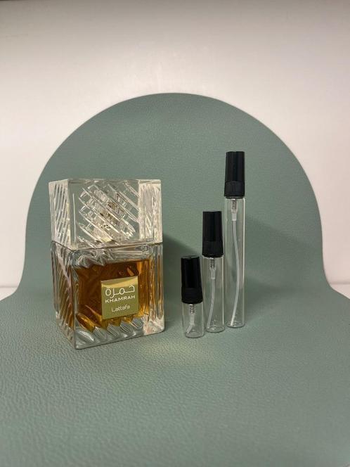 Lattafa Khamrah Sample Decant Parfum Tester, Sieraden, Tassen en Uiterlijk, Uiterlijk | Parfum, Nieuw, Verzenden