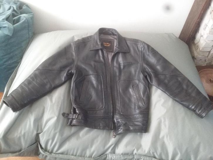 PME Pall Mall leren jas          maat:  L   # ZWART, Kleding | Heren, Jassen | Winter, Zo goed als nieuw, Maat 52/54 (L), Zwart