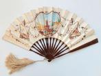 Antieke Waaier Handbeschilderd Vouwwaaier, Antiek en Kunst, Verzenden