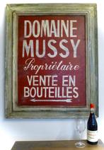 Handgeschilderd houten bord / wijn huis / flessen verkoop, Verzamelen, Ophalen of Verzenden, Zo goed als nieuw, Reclamebord