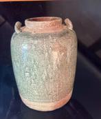 prachtige groene vintage aardewerk pot, Antiek en Kunst, Antiek | Keramiek en Aardewerk, Ophalen of Verzenden