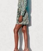 Praxhtig groen / crème kleurige jurk Zara, maat M, nieuw, Kleding | Dames, Maat 38/40 (M), Zara, Nieuw, Ophalen of Verzenden