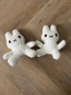 Nieuw: 2x wit konijn knuffeltje tas hanger ca. 10cm, Nieuw, Konijn, Ophalen of Verzenden