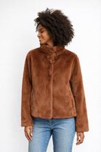 Angela Mele Milano faux fur jas bruin maat S, Maat 38/40 (M), Bruin, Verzenden, Zo goed als nieuw