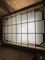 glas en lood in houten frame, Doe-het-zelf en Verbouw, Glas en Ramen, Glas in lood, 80 tot 120 cm, Gebruikt, Minder dan 80 cm