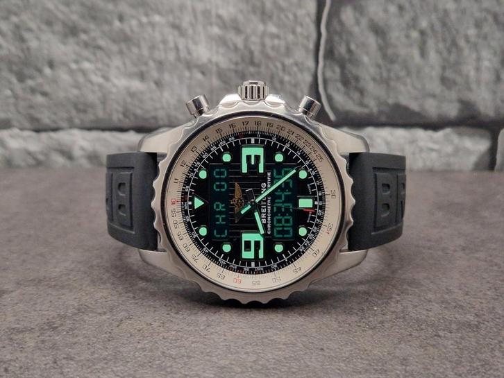 Breitling Chonospace 48mm superquartz, watch only, Sieraden, Tassen en Uiterlijk, Horloges | Heren, Zo goed als nieuw, Polshorloge