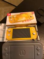 Nintendo Switch Lite - Krasvrij + 64GB + Hoes+originele doos, Ophalen of Verzenden, Geel, Zo goed als nieuw, Met beschermhoes of tas