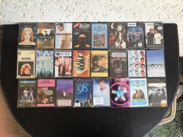 Verzameling pop/rock & boybands - 24 cassettes