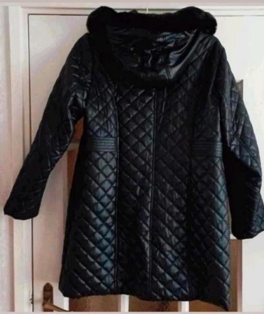 Jas bonprix 44 zwart lederlook gewatteerd
88 cm lengte, Kleding | Dames, Jassen | Winter, Ophalen of Verzenden, Zo goed als nieuw