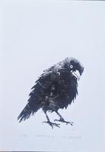 Originele handgedrukte lino - print, Antiek en Kunst, Kunst | Litho's en Zeefdrukken, Verzenden
