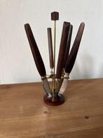 Vintage Messensetje in standaard  - Stroma Roestvrij, Ophalen of Verzenden