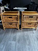 Twee leuke (nacht)kastjes, Ophalen, Gebruikt, 55 tot 70 cm, 45 tot 65 cm