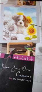 Schilder je eigen canvas - 24x24cm, Ophalen of Verzenden, Nieuw, Doek