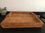 Teak houten dienblad 45x45 cm, Ophalen, Gebruikt, Vierkant, Hout