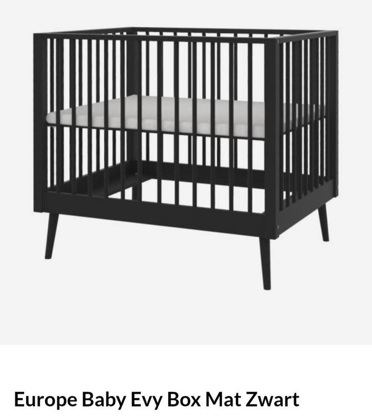 Europ Baby evy box mat zwart, Kinderen en Baby's, Boxen, Gebruikt, Ophalen