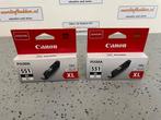 2x Canon Cartridge, Pixma 551BK-XL, kleur;  zwart, Canon, Nieuw, Ophalen of Verzenden