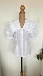 Vintage blouse wit, Ophalen of Verzenden, Wit, Zo goed als nieuw, Maat 36 (S)