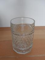 Geslepen glazen lepelvaasje - Retro - Vintage, Antiek en Kunst, Ophalen of Verzenden