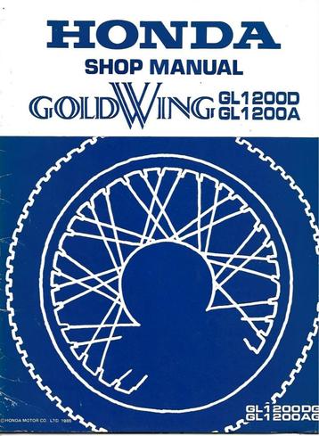Honda GL110 Interstate / DX aanvulling shop manual beschikbaar voor biedingen