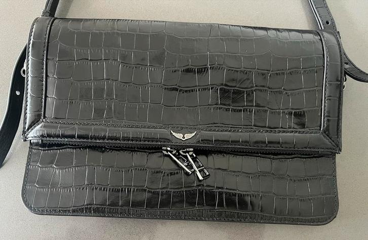 Zadig & Voltaire Rock Novel Tas - Zwart, Sieraden, Tassen en Uiterlijk, Tassen | Damestassen, Nieuw, Schoudertasje, Zwart, Ophalen of Verzenden