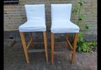 Hout en stof, Huis en Inrichting, 1 kruk, Ophalen, Gebruikt, Hout