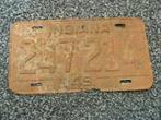 Kentekenplaat Licenseplate Indiana 1949 USA, Ophalen of Verzenden, Gebruikt, Auto's