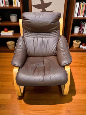 Leren relax fauteuil zit heerlijk! beschikbaar voor biedingen