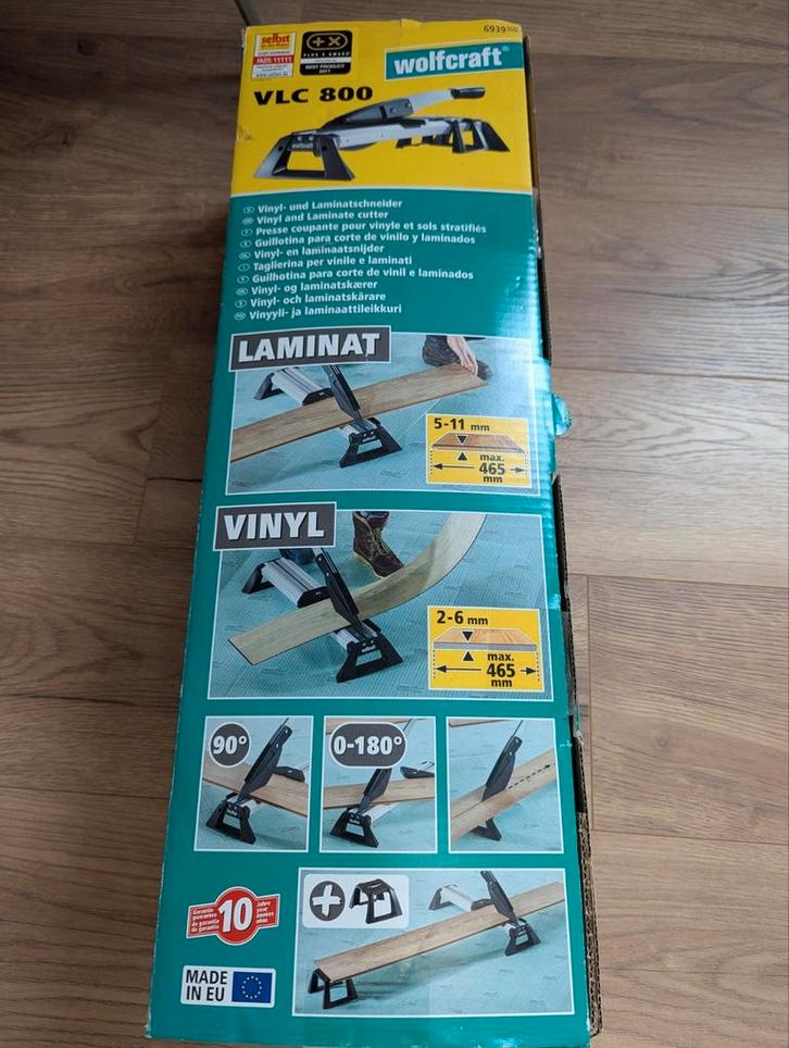 Wolfcraft VLC 800 Laminaat/Vinyl Snijder, Doe-het-zelf en Verbouw, Gereedschap | Overige machines, Ophalen of Verzenden