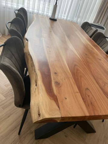 Boomstamtafel inclusief stoelen beschikbaar voor biedingen