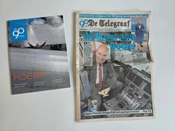 Telegraaf KLM 90 jaar inclusief personeelsblaadje beschikbaar voor biedingen