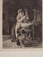 Ets van een koperpoetster Bakker Korff, Ophalen of Verzenden