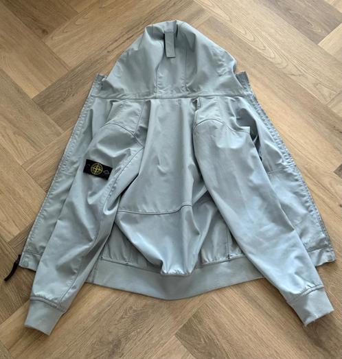 Originele Stone Island Junior - Jas soft shell, Kleding | Heren, Jassen | Zomer, Zo goed als nieuw, Overige maten, Zwart, Ophalen of Verzenden