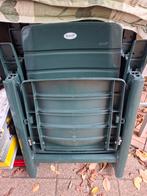 2 x tuinstoelen eventueel met kussen, Tuin en Terras, Tuinstoelen, Ophalen, Gebruikt, Kunststof, Inklapbaar