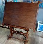 Sublieme zeldzame houten tekentafel, Antiek en Kunst, Antiek | Meubels | Tafels, Ophalen