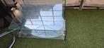 Gratis glazen salontafel, Huis en Inrichting, Tafels | Salontafels, Ophalen, Gebruikt, 100 tot 150 cm, Vierkant