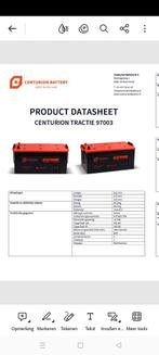 Centurion tractie accu 250Ah  970003 12V (4x), Ophalen, Gebruikt