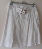 Dames Rok-Wit, Wit, Maat 42/44 (L), Zo goed als nieuw, Onder de knie