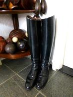 Antieke zwarte leren rijlaarzen met trekhaak / laarzen 1, Antiek en Kunst, Ophalen of Verzenden