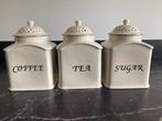 Anne Nicols Stoke on Trent voorraadpotten koffie,thee,suiker, Antiek en Kunst, Ophalen of Verzenden