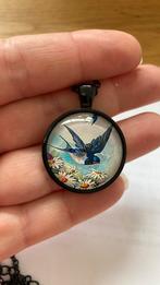 Prachtige ketting - zwaluw, Ophalen of Verzenden, Nieuw, Zwart, Overige materialen