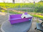 Konijnenkooi / caviakooi ferplast 80cm incl verhoging, Kooi, Zo goed als nieuw, X, 75 tot 110 cm