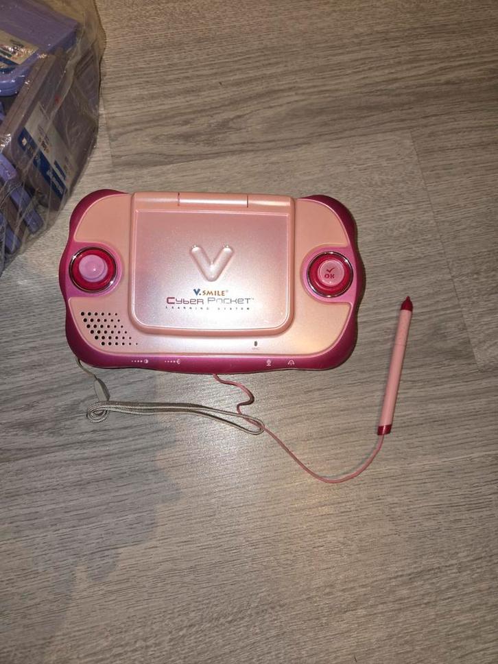 V Smile Cyber Pocket + 15 Spellen - Top!, Kinderen en Baby's, Speelgoed | Vtech, Gebruikt, 4 tot 6 jaar, Ophalen of Verzenden