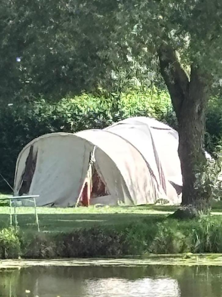 Karsten 300 tent met comfort- en verlengluifel en voorwand, Caravans en Kamperen, Tenten, tot en met 4, Gebruikt, Ophalen